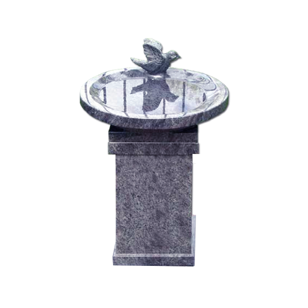 Bird Bath Pedestal Blue
