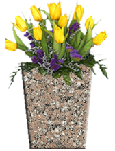 SQ-Tapered-Vases-Layered File-with flowers-Kershaw