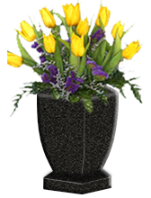 Standard-Vases-Eagle-Black-with flowers
