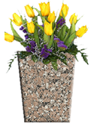 SQ-Tapered-Vases-Layered File-with flowers-Kershaw