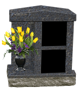 Blue 2-niche Columbariums