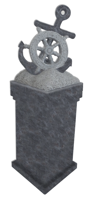 Anchor Pedestal Blue