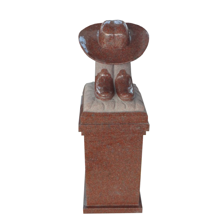 Hat Boots Pedestal Red