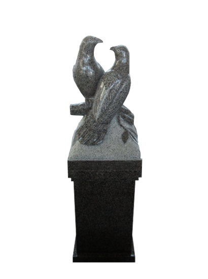 Love Birds Pedestal Black
