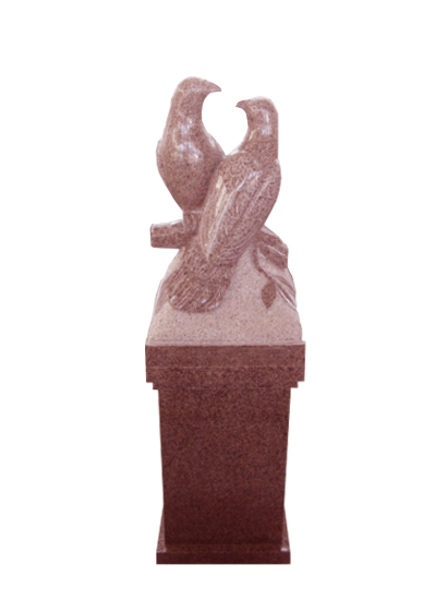 Love Birds Pedestal Red