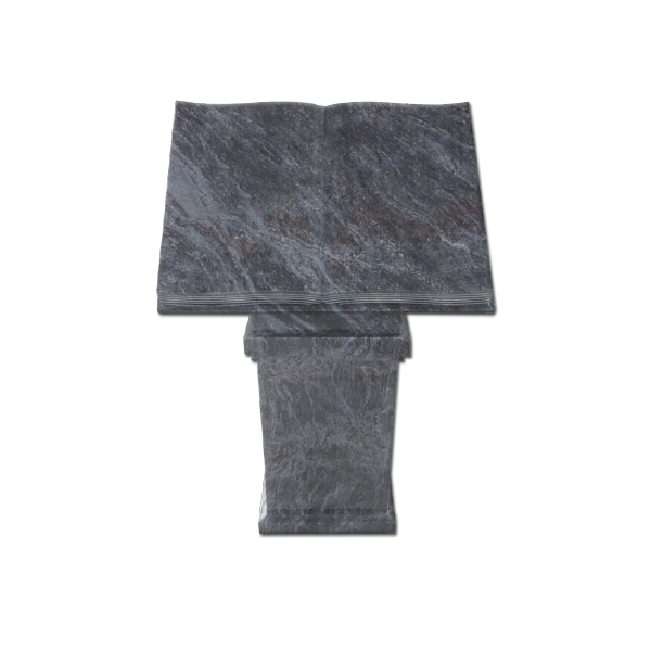 Open Bible Book Pedestal Blue