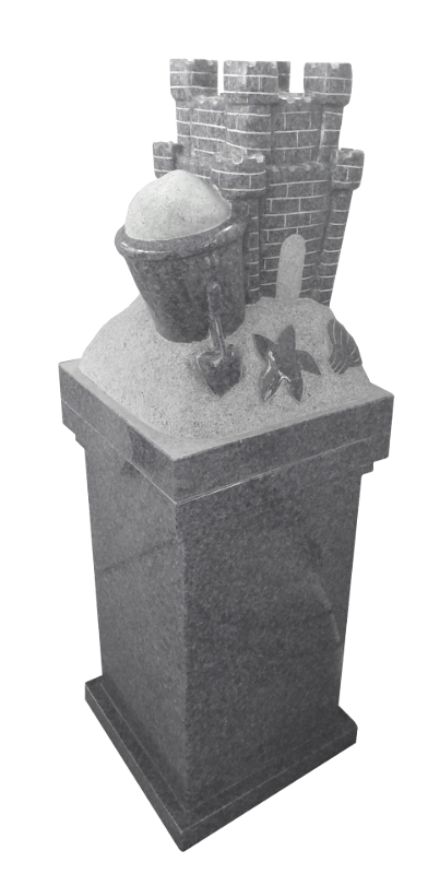 Sand Castle Pedestal Gray