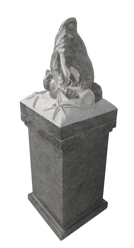 Shell Pedestal Gray