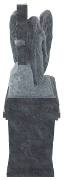 Angel Cross Pedestal Blue