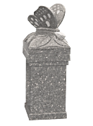 Butterfly Pedestal Gray