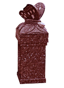 Butterfly Pedestal Red