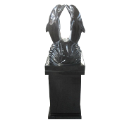 Dolphin Pedestal Black