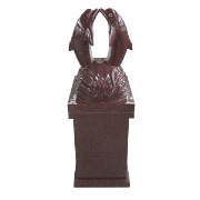 Dolphin Pedestal Red