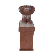 Hat Boots Pedestal Red