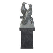 Love Birds Pedestal Blue