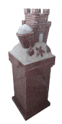 Sand Castle Pedestal Red