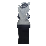Sea Turtle Pedestal Black