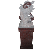 Sea Turtle Pedestal Red