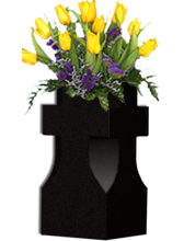 Vases-Crosses-Jet-Black